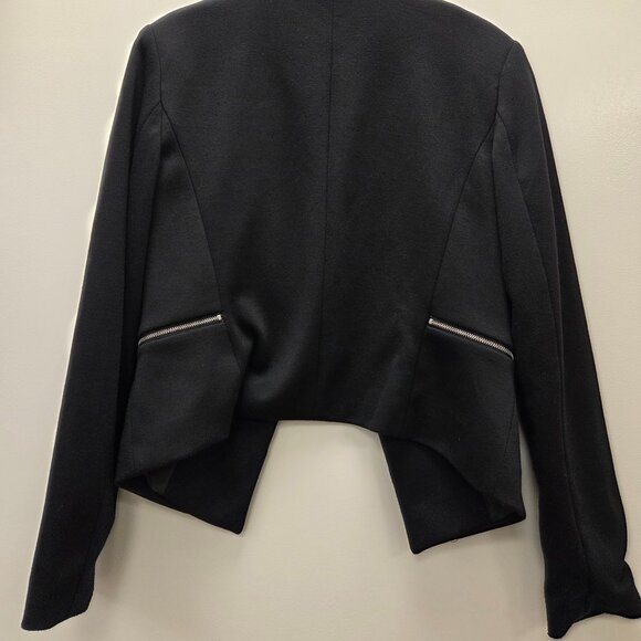 Metaphor Black Blazer with side zip pockets, Size Small - Picture 2 of 5